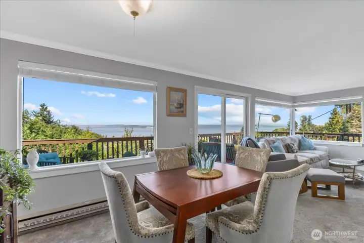 Amazing views from dining room and living room
