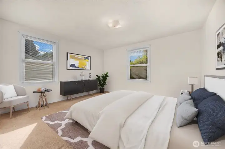 Bedroom #1 located near main entry at SW corner of home.