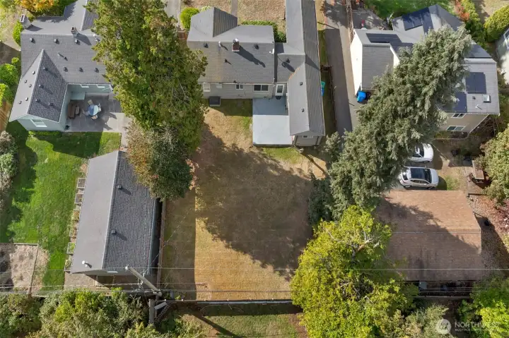 Aerial view displaying the entire property.
