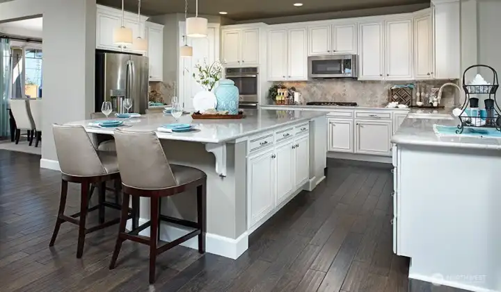 Model home; not actual home.