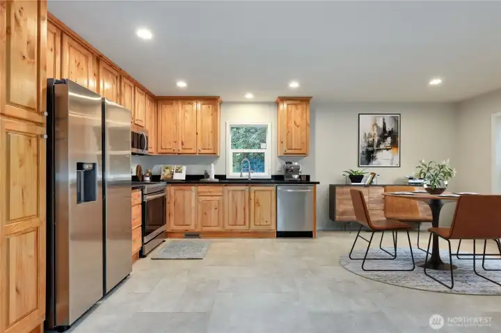 Kitchen with breakfast nook- Dining room