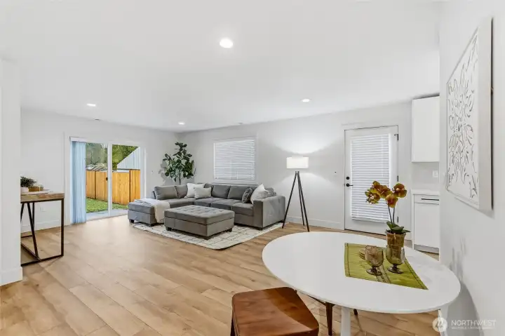 space to dine downstairs too