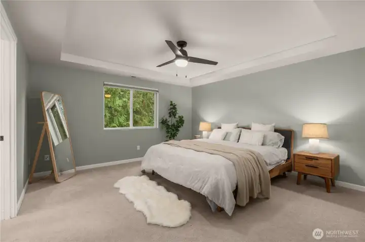 Upper level primary bedroom