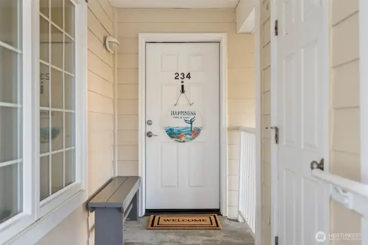 Welcome! Storage unit to the right