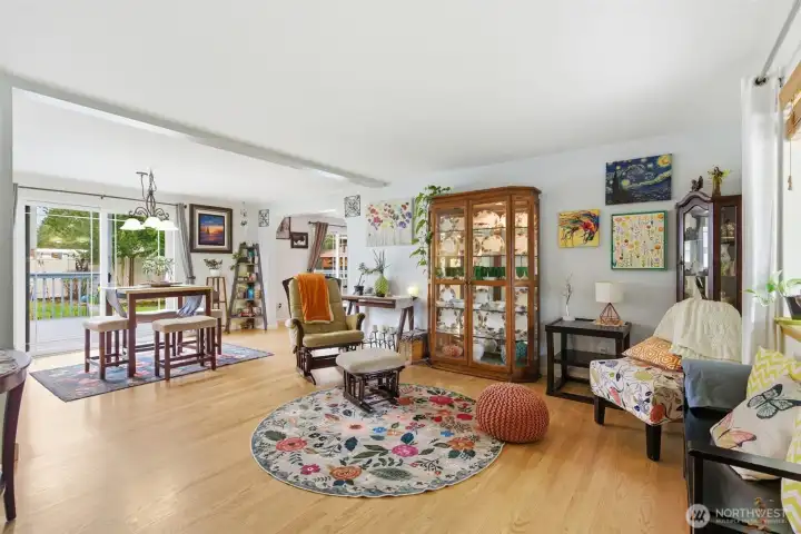 Enter into the living room.