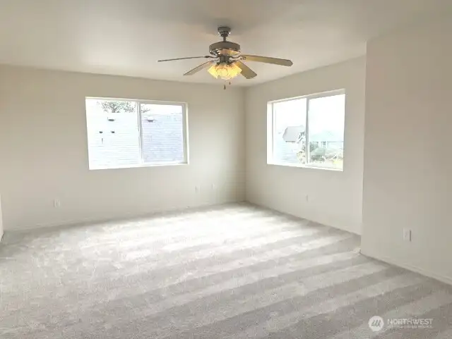 Primary suite on the second level.