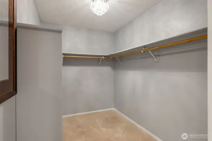 Primary room walk-in closet