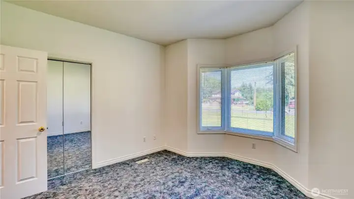 Bedroom 2 with bay window