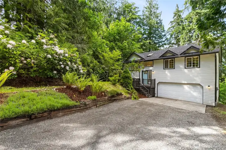 Long driveway and secluded in the trees Long driveway and secluded in the trees