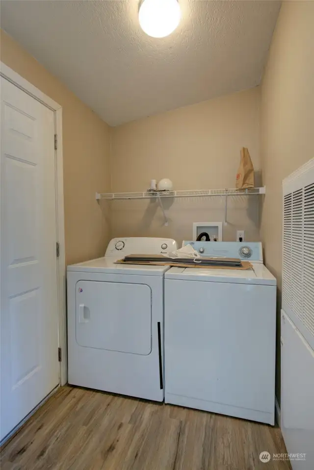 Laundry room and exit to back yard.