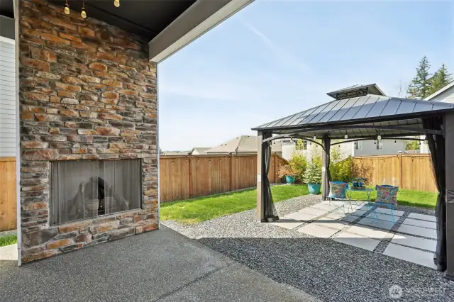 Outside Gas Fireplace