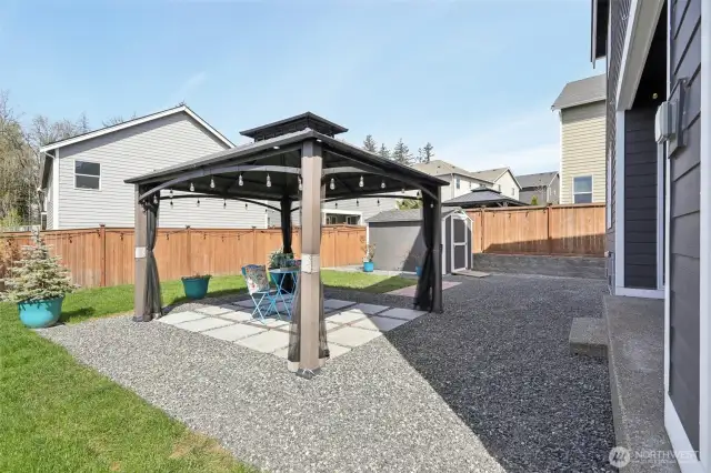 Gazebo with lights
