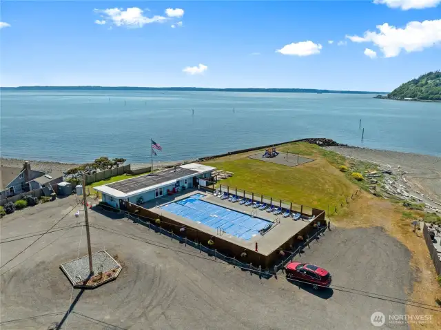Community pool and clubhouse
