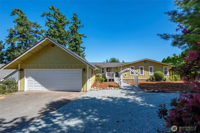 Such a lovely home on a private .35 acre lot!