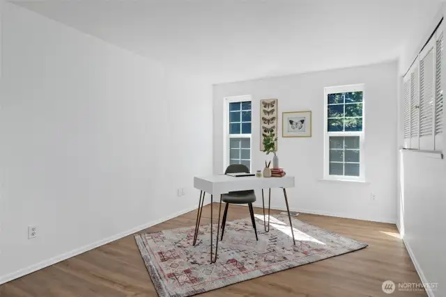 Spacious office on the main level.