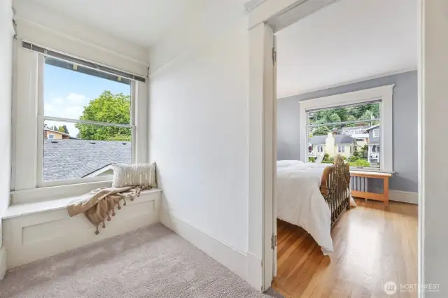 East side bedroom has been used as the primary bedroom.