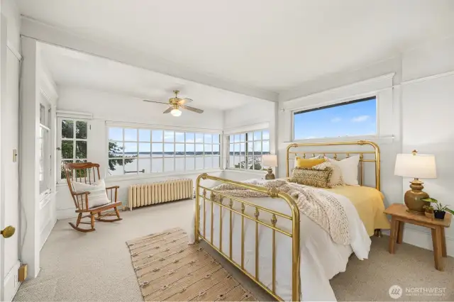 3rd bedroom has walls of windows. It's an enticing place to just sit by the windows look out at the beautiful world.