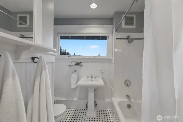 Additional bathroom on the second floor. Thoughtfully updated to retain the traditional charm of this home.