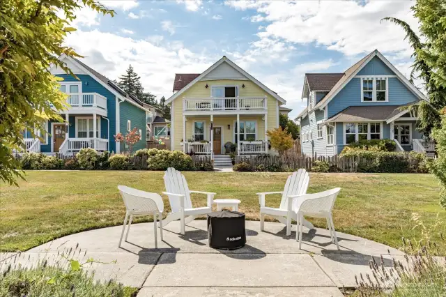 On the right, the unit is one of the largest in the community with plenty of room in and out.