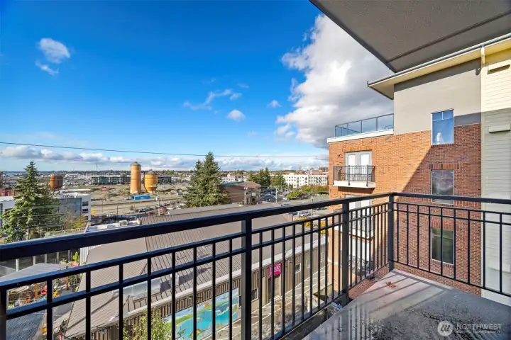 This balcony offers great hang out space