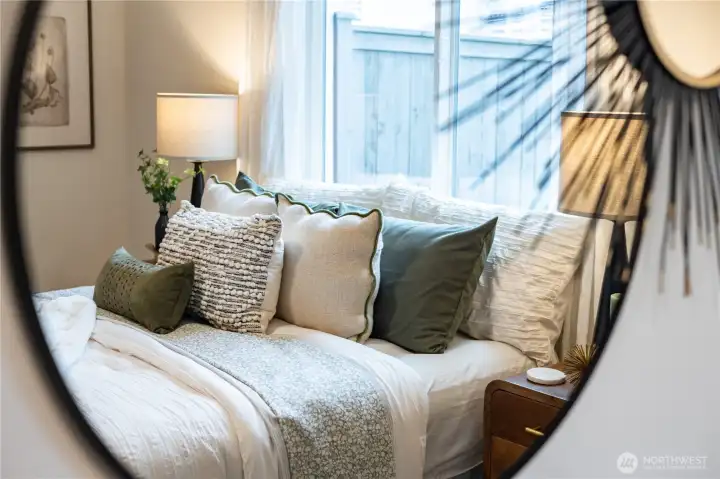 The home also features double pane vinyl windows, for heat efficiency and quiet.