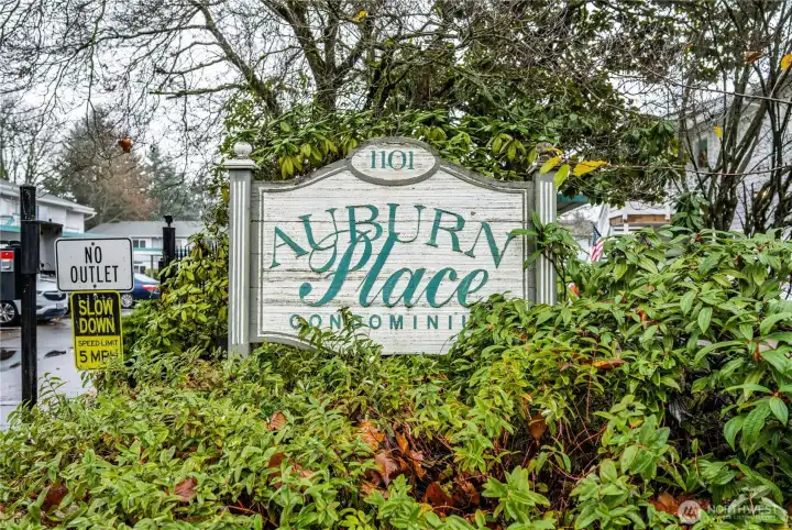 As you enter the community, you're greeted by this sign.