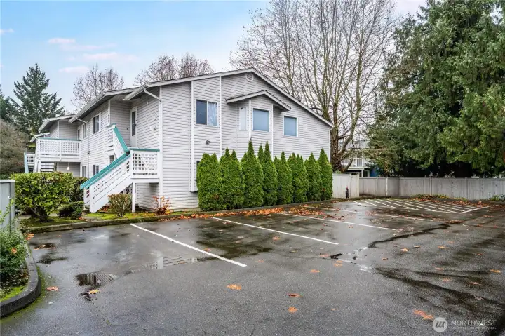 Shown here are some of the visitor parking spots at Auburn Place.