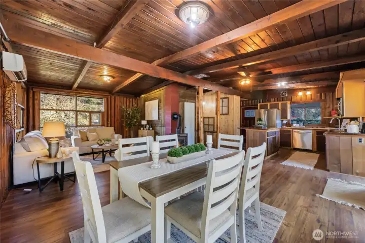 Spacious dining room