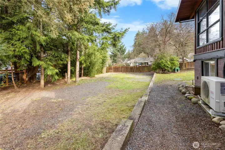This double lot is completely private and fully fenced with room for your RV, boat, cars, sheds, you name it!