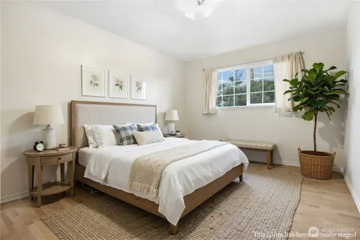 One of three bedrooms.