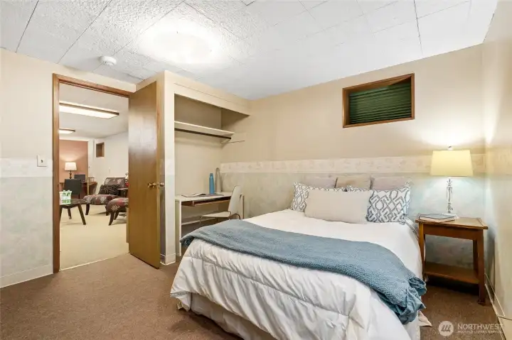 Bedroom downstairs off recreation room