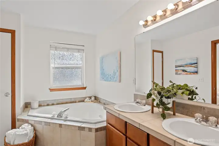 Spa inspired primary bath