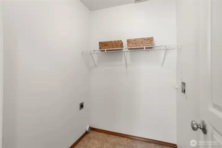 Upstairs utility room