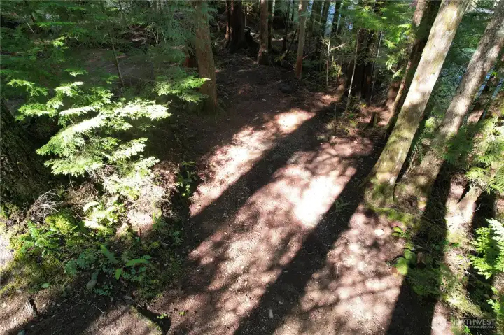 Separate parking area.