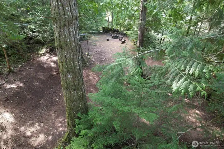 Another arial view of the lot.