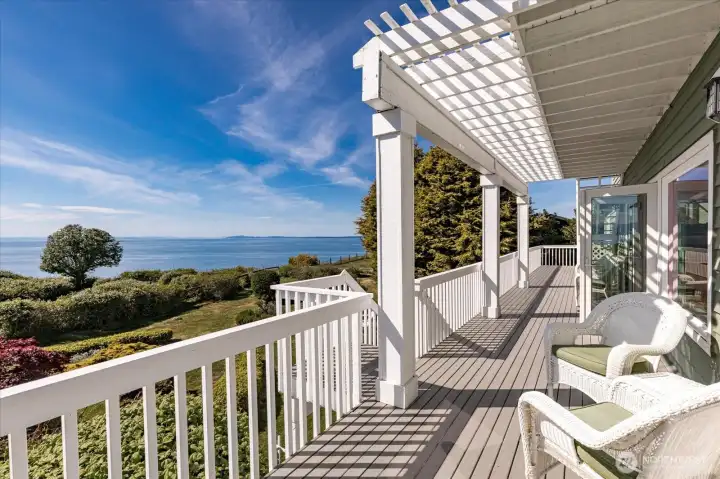 The multileveled decks for the home were reconstructed and painted last year in 2025. This is where you can sit and watch the boat traffic and the gorgeous sunsets.