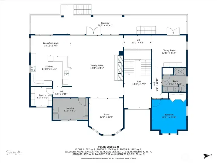 Floor Plan for the 2nd Floor (Main Level)    )