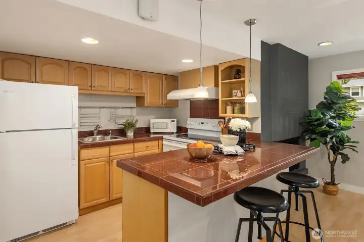 Potential mother-in-law space with a full kitchen