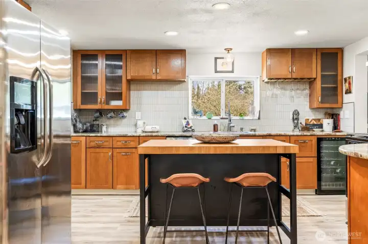 View of kitchen from Rec Room!