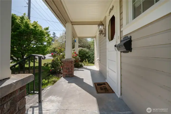 Covered front porch