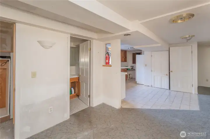 Basement living unit