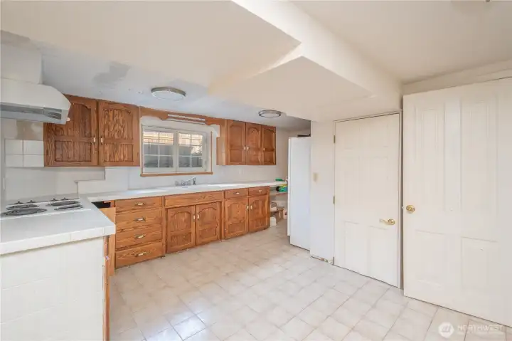 kitchen in basement unit