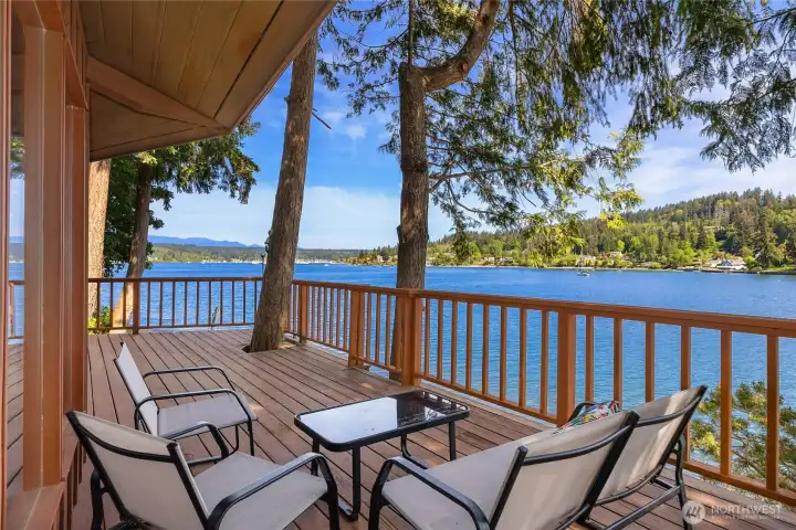 Expansive views of Liberty Bay and Olympics