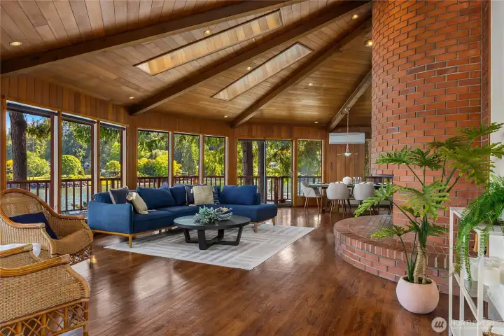 Soaring ceilings