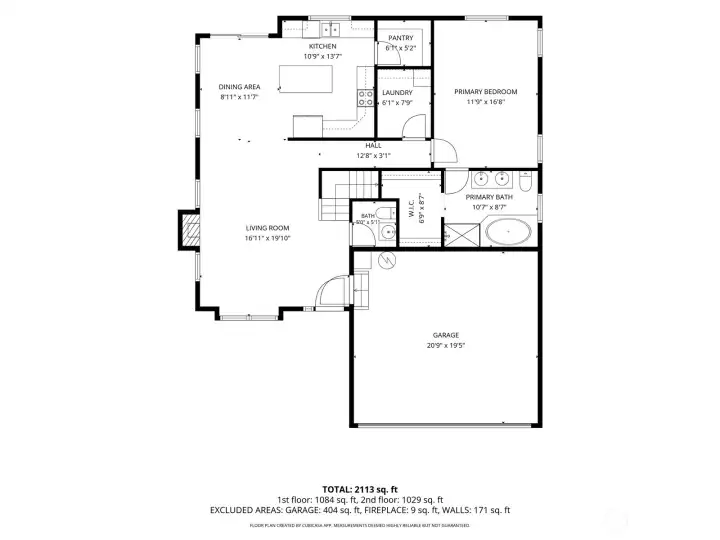 This great open floor plan features the primary bedroom conveniently on the main floor.