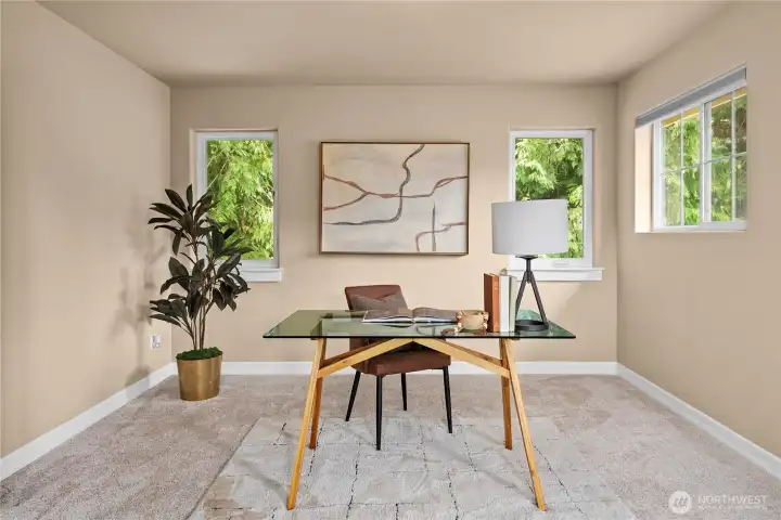 Home office space, play area, work-out room or art studio?