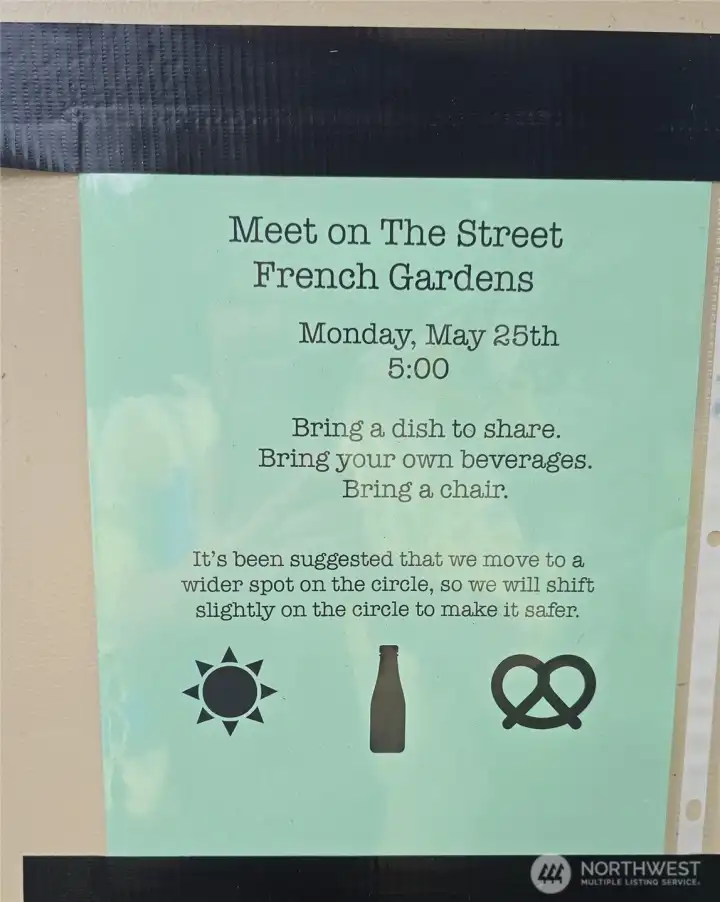 This small, tucked-in community is on a cul-de-sac street with sidewalks and no through traffic. The friendly neighborhood frequently gets together for social events.