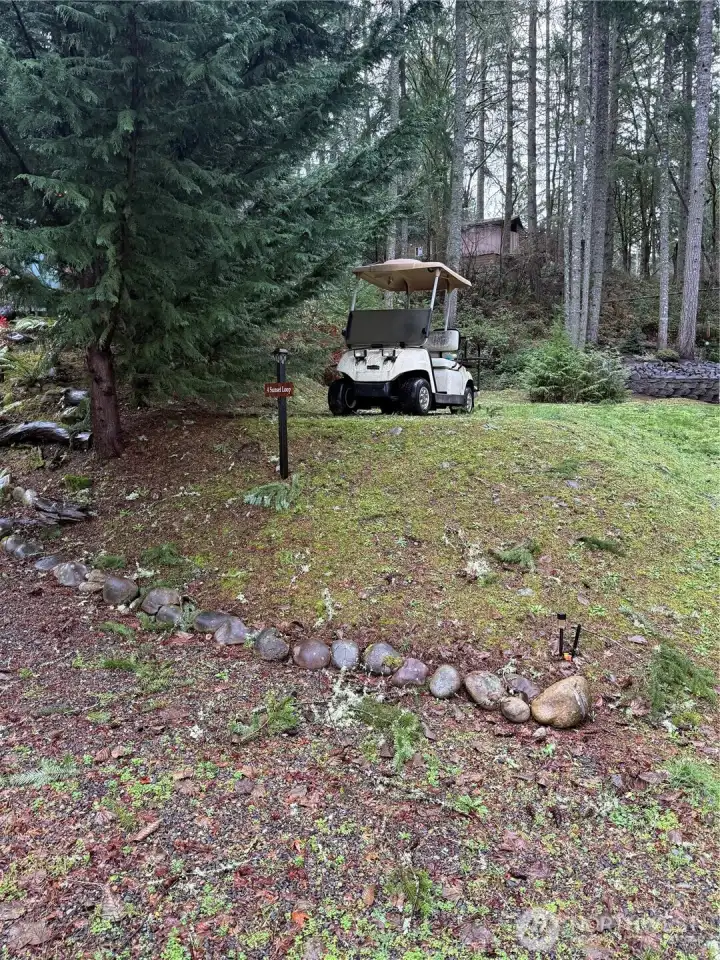 Left side of lot