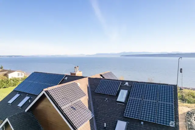 Home has 30 solar panels. 8+megawatts, supplies 50 to 65% of energy use.