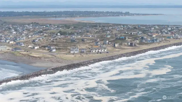 AERIAL OF THE PENINSULA, CHEHALIS RIVER, COVE AND THE BAY!